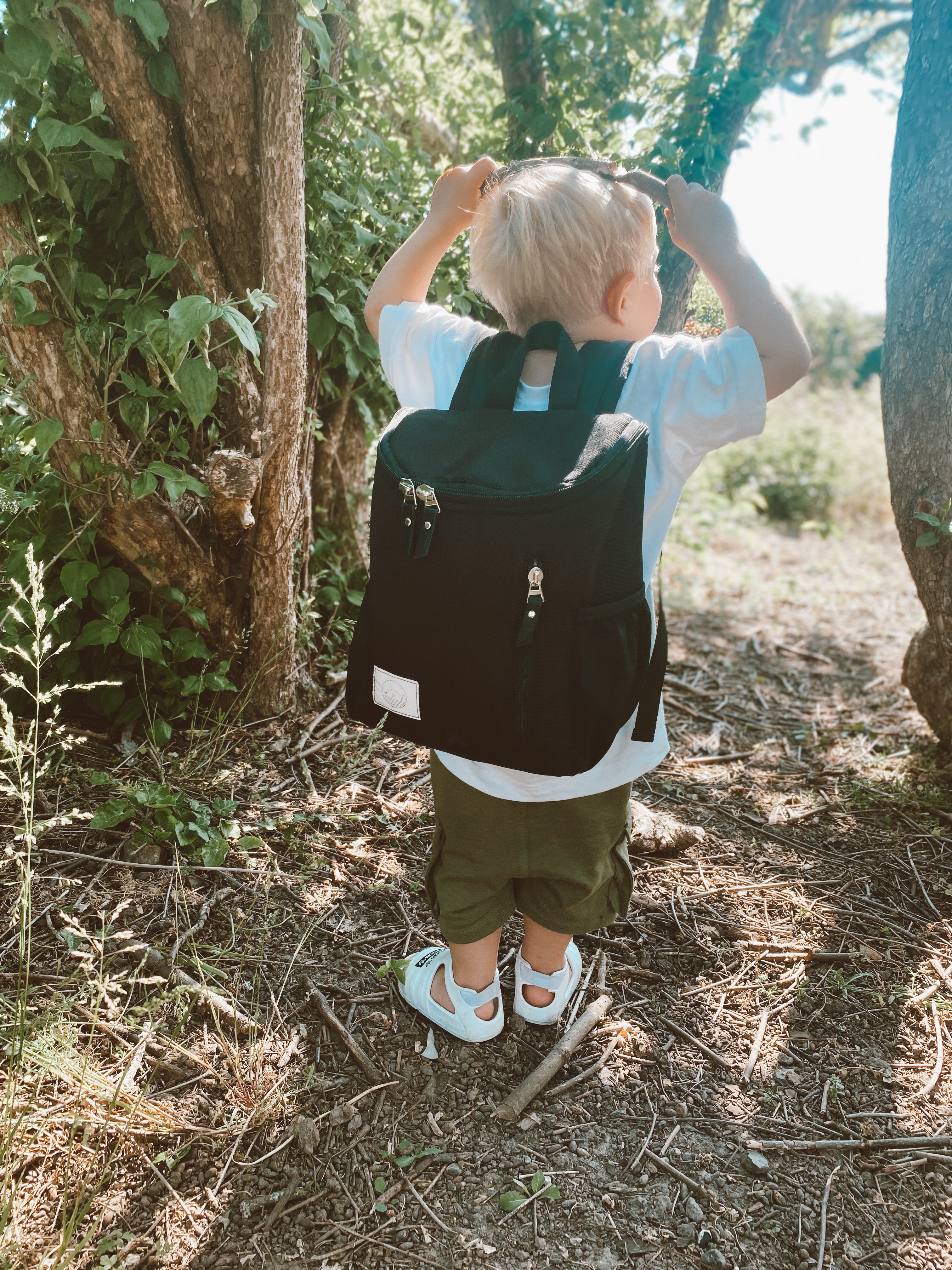 Næb fast squat MiniMe ♻️ Recycled polyester junior taske i sort – Baby Dreamer